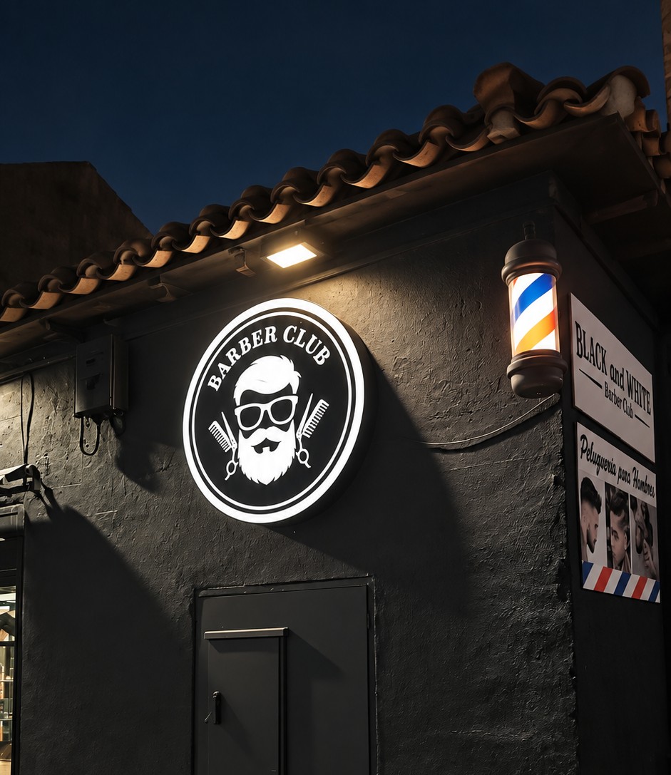 Exterior de Black & White Barber Club en Illescas