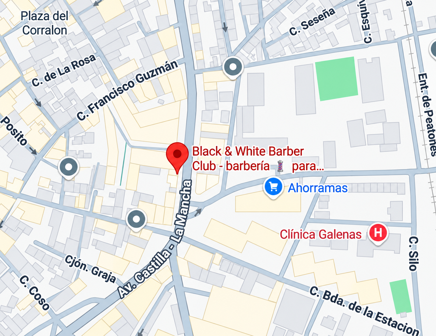 Mapa de la ubicación de Black & White Barber Club en Illescas